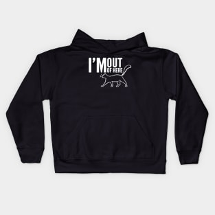 Funny Cat I'm out of here - For Cat Lovers Kids Hoodie